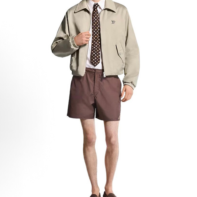 lv louis vuitton damier patch swim shorts